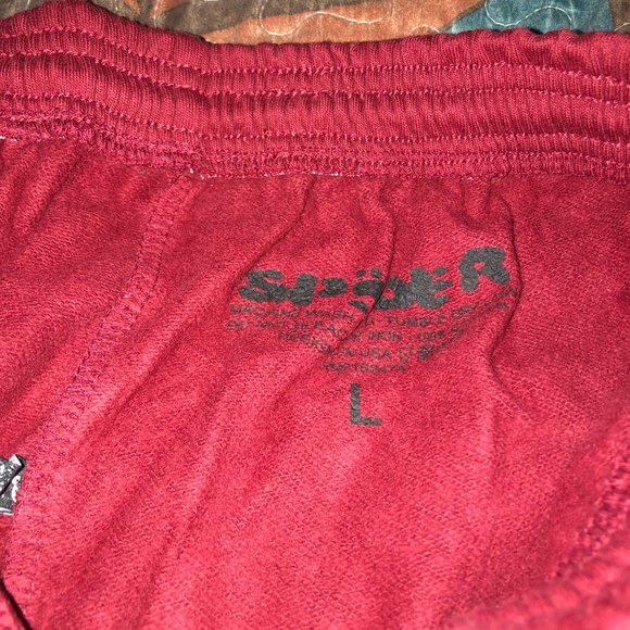 Sp5der Logo Sweatpant Maroon - Picture 6 of 8